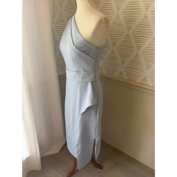 TS Couture Size 8 Medium Blue One Shoulder Cocktail Evening Party Dress NWT - Picture 2 of 6